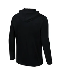 Colosseum Men's Black Texas Longhorns Color Pop Active Blend 2-Hit Long Sleeve Hooded T-Shirt