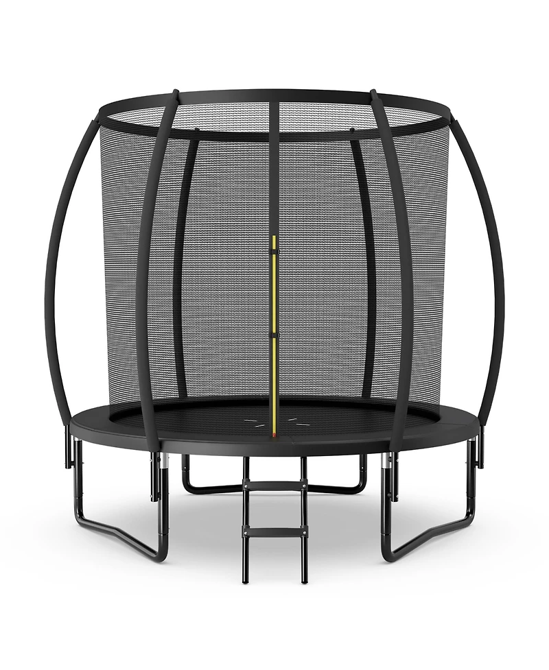 Gymax 8FT Recreational Trampoline w/ Ladder Enclosure Net Safety Pad Outdoor