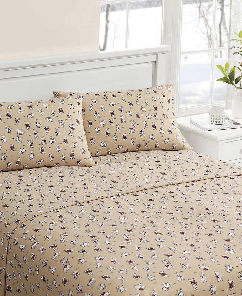 Laura Ashley Flannel -Pc. Sheet Set