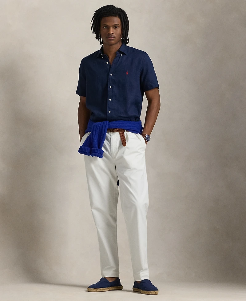 Polo Ralph Lauren Men's Short-Sleeve Linen Button-Up