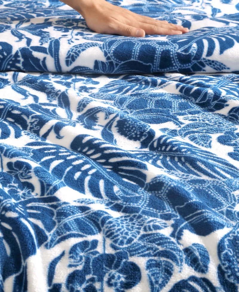 Closeout! Tommy Bahama Home Ultra Soft Plush Fleece Throw, 70" x 50"