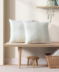 Closeout! Tommy Bahama Home Awning Stripe Cotton Decorative Pillow, 20" x 20"