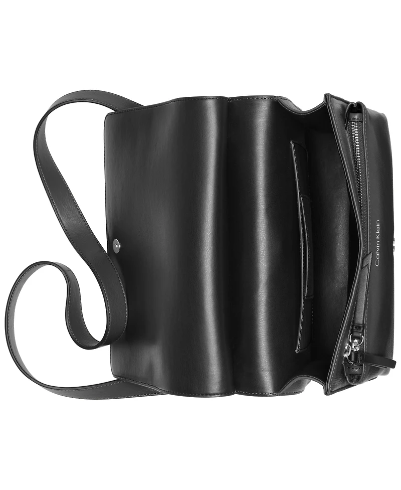 Calvin Klein Havana Flap Small Messenger Bag