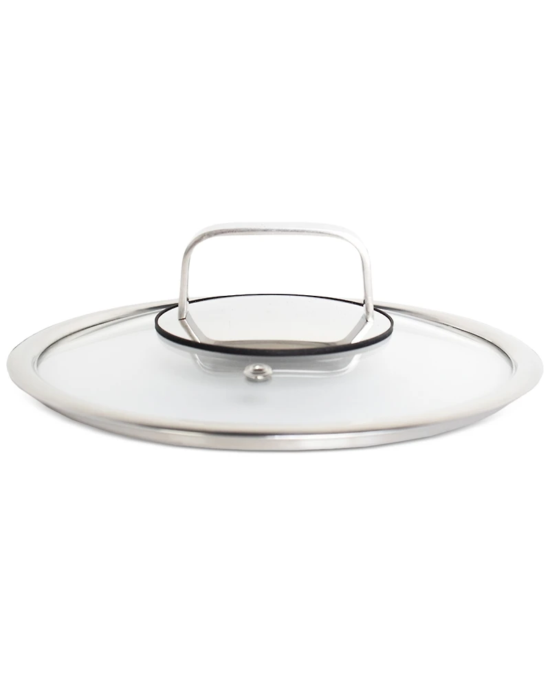 Livwell DiamondClad 8" Hybrid Nonstick Stainless Steel Frying Pan with Tempered Glass Lid