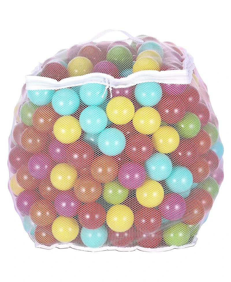 BalanceFrom Fitness 2.3 In Crush Proof Play Pit Balls w/ Storage Bag, Multicolor