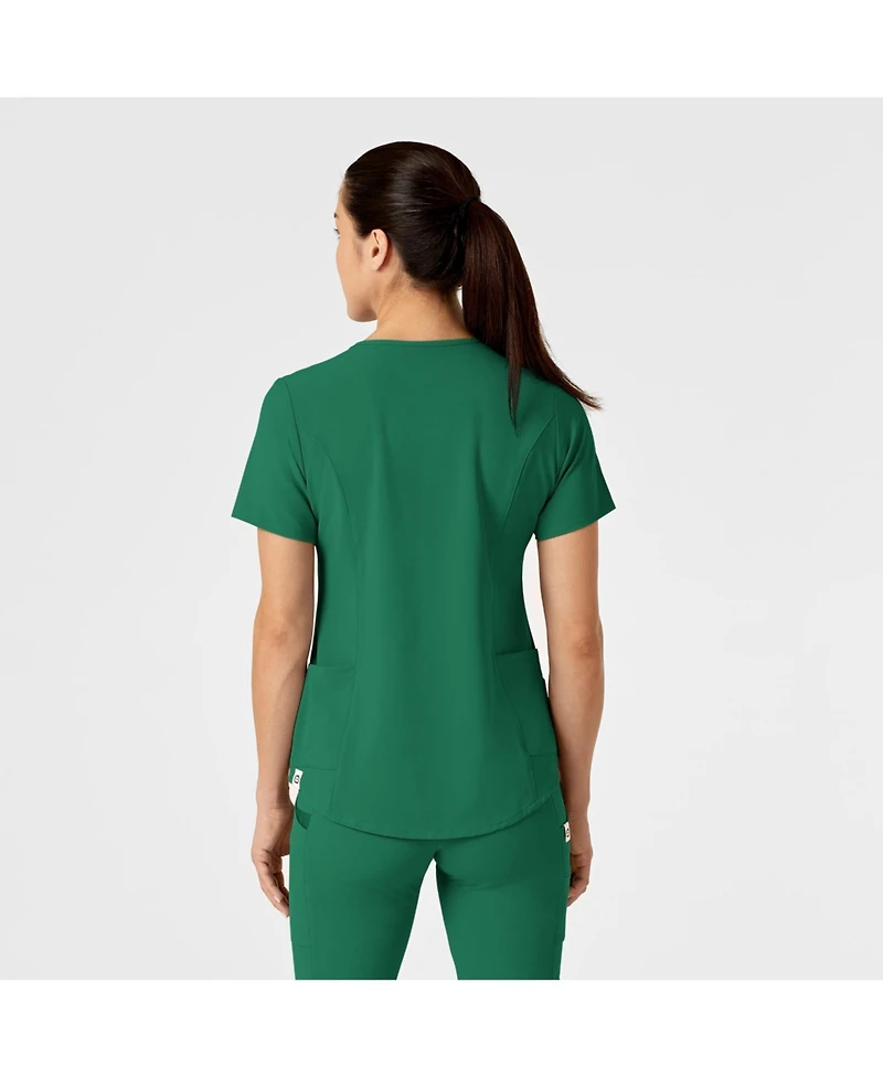 Wink Women's Renew Zip Accent Scrub Top