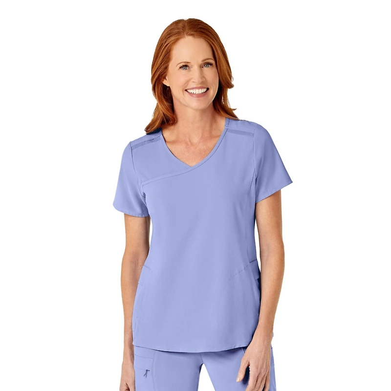 Wink Renew Women's Mock Wrap Scrub Top