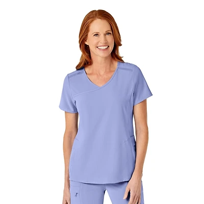 Wink Renew Women's Mock Wrap Scrub Top
