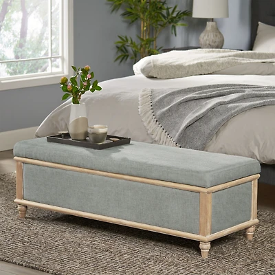 Streamdale Gray Storage Ottoman
