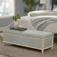 Streamdale Gray Storage Ottoman