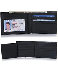 Alpine Swiss Men's Wallet Trifold Bifold Billfolds to choose from Genuine Leather