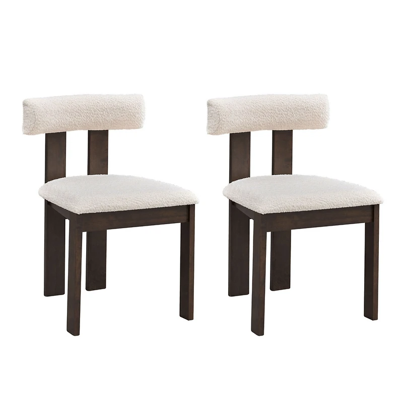 Streamdale Modern Boucle Dining Chairs, Set of 2