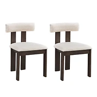 Streamdale Modern Boucle Dining Chairs, Set of 2