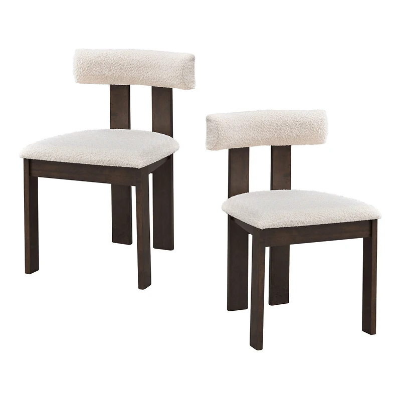 Streamdale Modern Boucle Dining Chairs, Set of 2