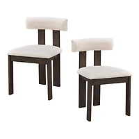 Streamdale Modern Boucle Dining Chairs, Set of 2