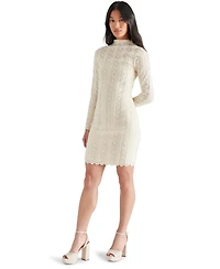 Steve Madden Women's Nafia Mock Neck Mini Dress
