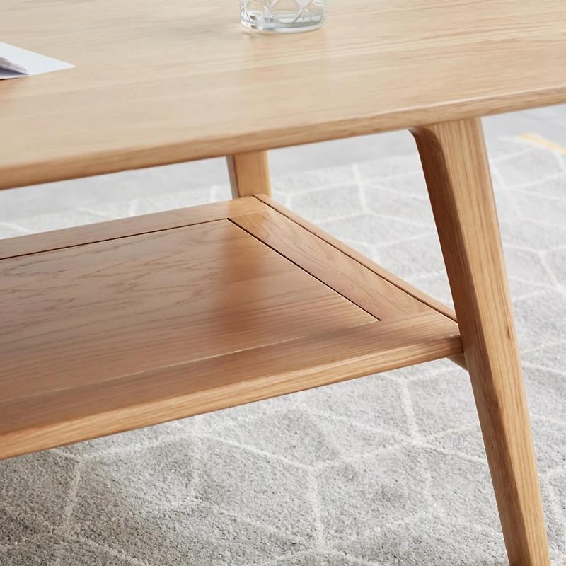 Streamdale Multipurpose Solid Wood Center Table with Storage Shelf