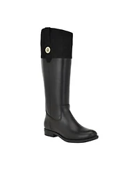 Tommy Hilfiger Womens Shano Tall Riding Boots Regular Wide Calf