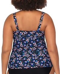 Raisins Curve Trendy Plus Tanzania Floral Tankini Top