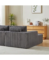Streamdale Plush Cloud Sectional Sofa Bed