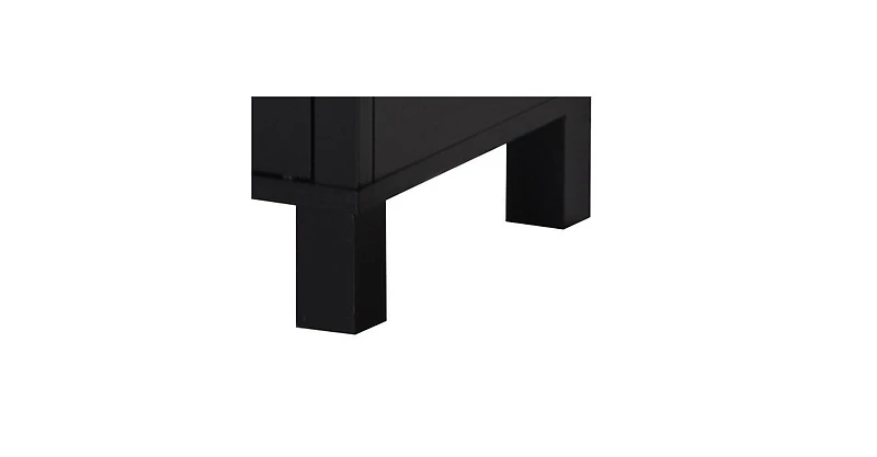 Kings Brand Furniture Neiman Buffet Sideboard Wood Wine Rack Cabinet Table with 2 Shelf to Hold 8 Bottles