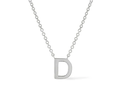Ana Luisa Silver Initial Necklace - Letter