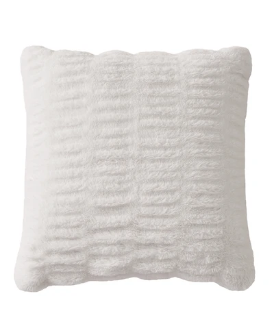 Juicy Couture Pleated Faux Fur Decorative Pillow, 20" x 20"