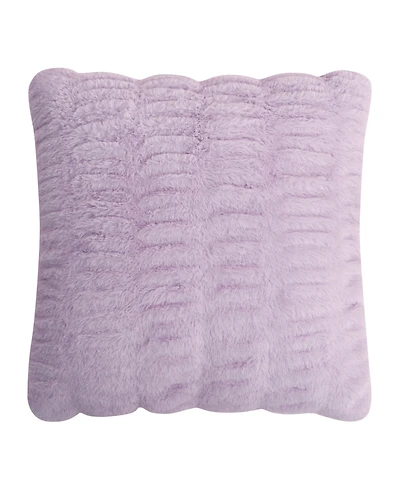 Juicy Couture Pleated Faux Fur Decorative Pillow, 20" x 20"