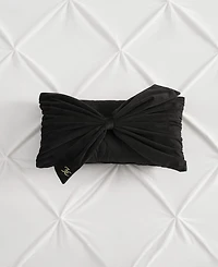 Juicy Couture Velvet Bow Decorative Pillow, 10" x 18"