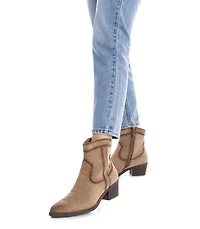 Xti Women's Italian Western Suede Booties By