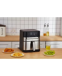 Uber Appliance Air fryer Xl Premium - 7 Quart Stainless Steel - Pfoa/Ptfe Free Ceramic non stick