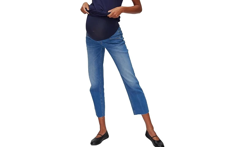 Motherhood Maternity Secret Fit Over the Bump Straight Leg Denim Jeans