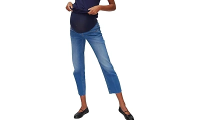 Motherhood Maternity Secret Fit Over the Bump Straight Leg Denim Jeans