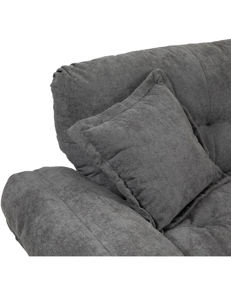 Streamdale Chenille Sofa with Pillows & Memory Foam