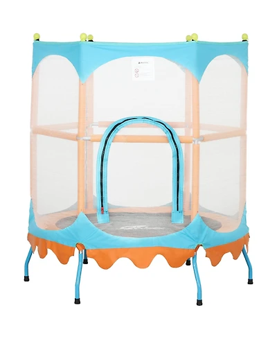 Qaba Trampoline for Kids, 4.6FT Mini Toddler Trampoline,