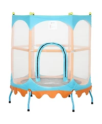 Qaba Trampoline for Kids, 4.6FT Mini Toddler Trampoline,