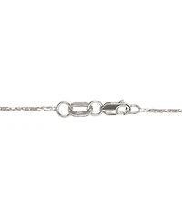 14k White Gold Necklace, 16" Diamond Cut Wheat Chain (9/10mm)