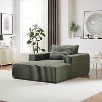 Streamdale 75" Cozy Corduroy Sofa Chair, No Assembly