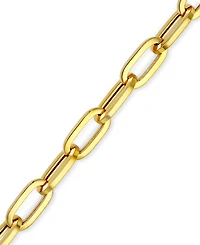 Paperclip Link Chain Bracelet in 14k Gold