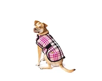 Chilly Dog M Pink Plaid Coat