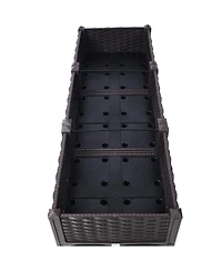 Streamdale Raised Planter Beds Kit Brown, 47.2"x15.7"x27.7