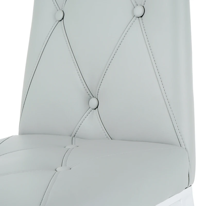 Streamdale Modern Light Grey Dining Chair (Set of 2)