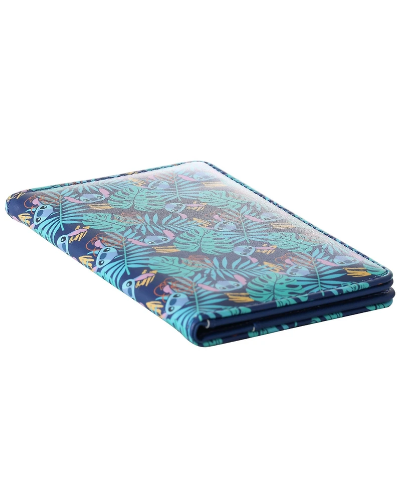 Disney Stitch Navy Hawaiian Print Passport Holder - Travel Organizer