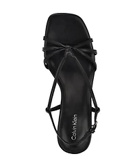 Calvin Klein Women's Poeta Kitten Heel Strappy Dress Sandals