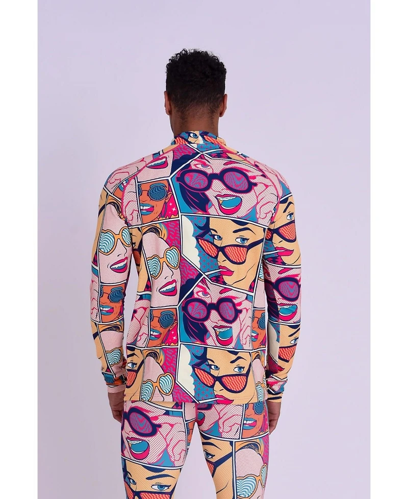 Oosc Men's Baselayer Top - Comic Book Candy