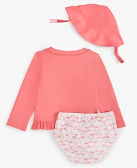 First Impressions Baby Girls Butterfly Hat, Swim Top & Bottoms, Exclusively at Macy's