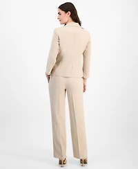 Le Suit Women's Two-Button Jacket & Pant Regular Petite Sizes