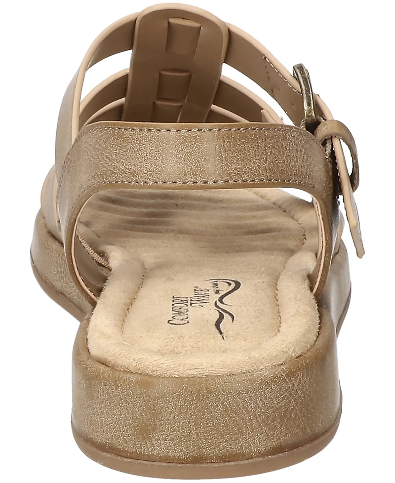 Easy Street Women's Chirp Gladiator Buckle Sandals