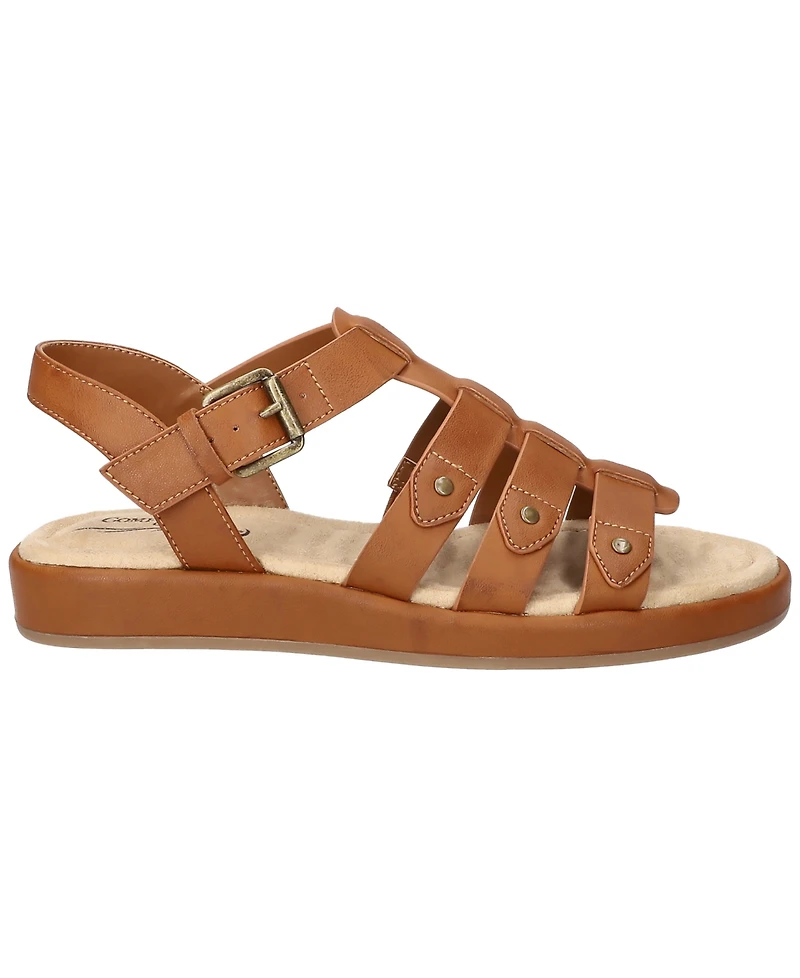 Easy Street Women's Chirp Gladiator Buckle Sandals