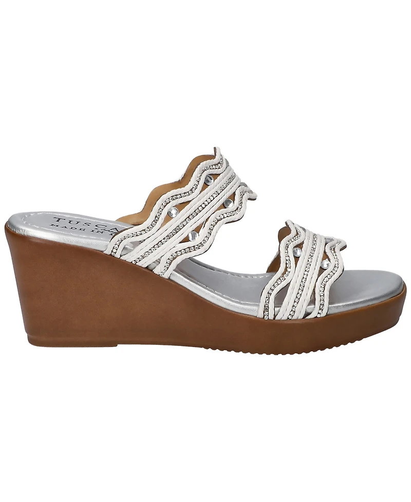 Easy Street Women's Selva Wedge Heel Sandals